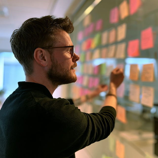 Kanban wall style, Midjourney V8.2, render 4 of 4