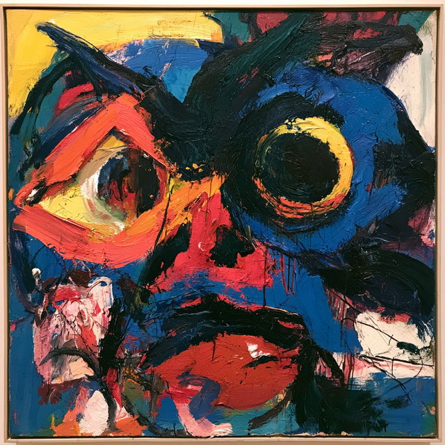 Karel Appel style, Midjourney V8.2, render 2 of 4