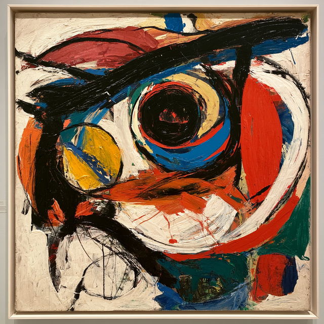 Karel Appel style, Midjourney V8.2, render 4 of 4