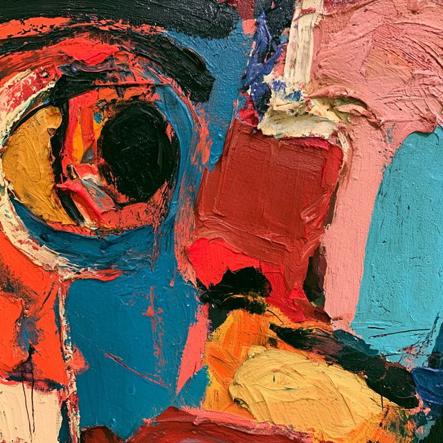 Karel Appel style, Midjourney V8.2, render 3 of 4