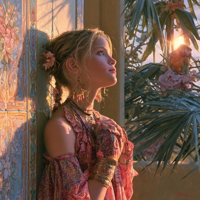 Karen Noles style, Midjourney V8.2, render 1 of 4