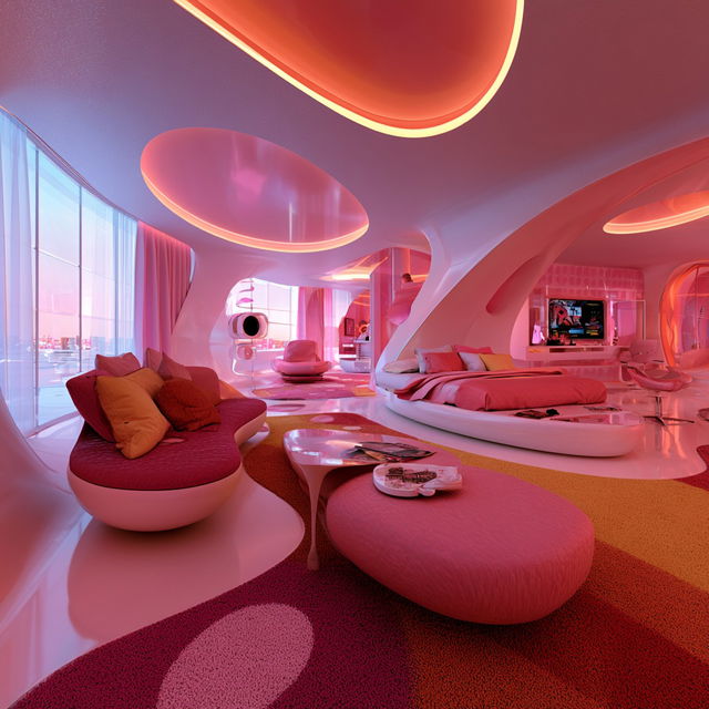 Karim Rashid style, Midjourney V8.2, render 2 of 4