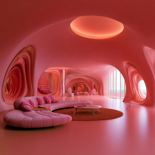 Karim Rashid style, Midjourney V8.2, render 4 of 4