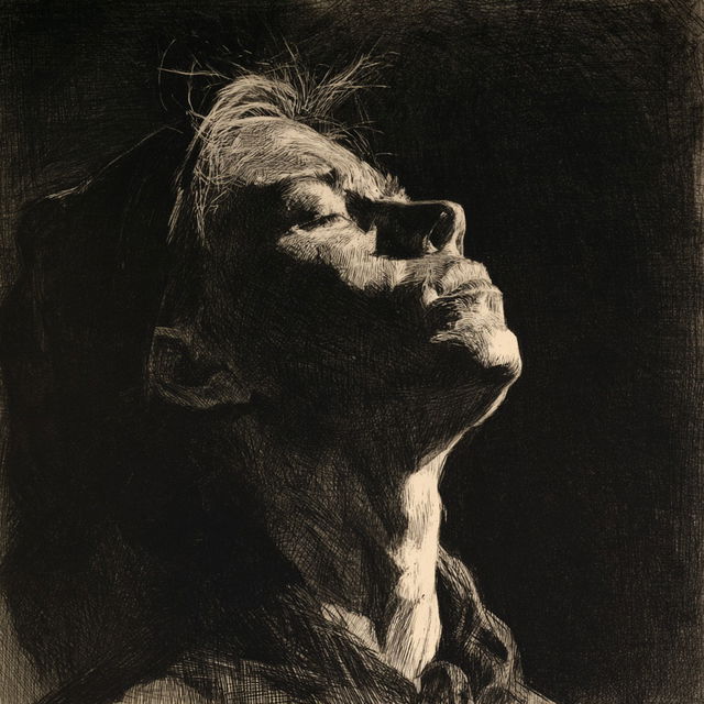 Kathe Kollwitz style, Midjourney V8.2, render 1 of 4