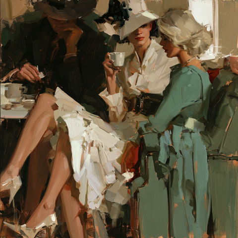 Kathryn Morris Trotter style (Painters), Midjourney V8.2