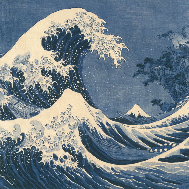 Katsushika Hokusai style, Midjourney V8.2, render 2 of 4