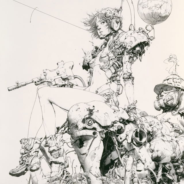 Katsuya Terada style, Midjourney V8.2, render 1 of 4