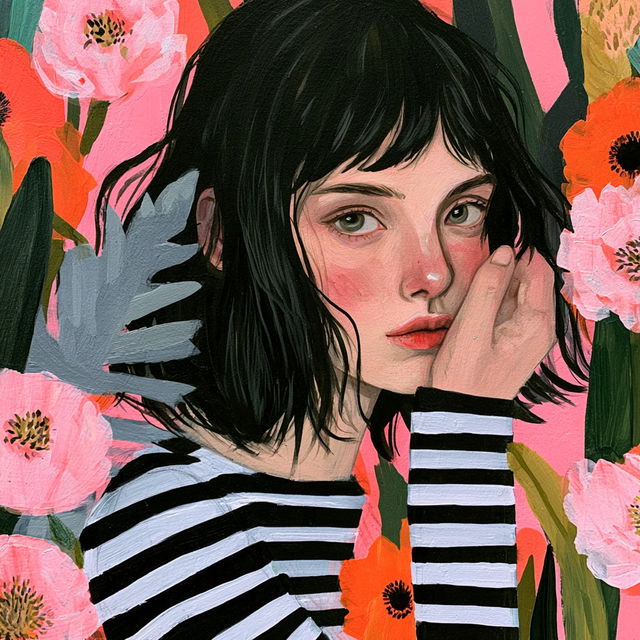 Katy Smail style, Midjourney V8.2, render 3 of 4