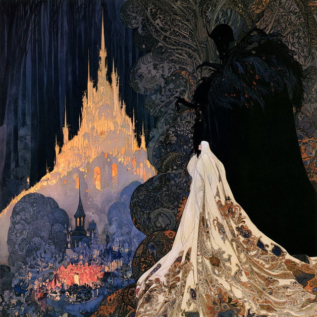 Kay Nielsen style, Midjourney V8.2, render 4 of 4