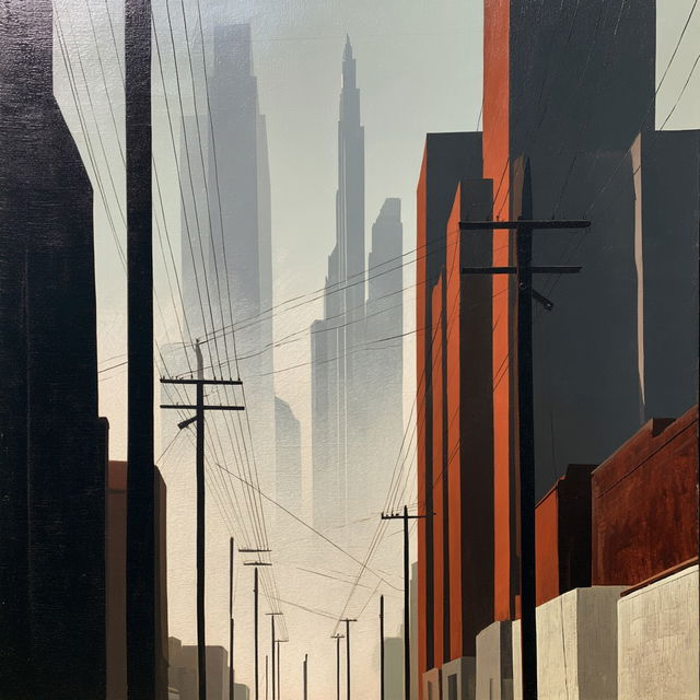 Kay Sage style, Midjourney V8.2, render 4 of 4