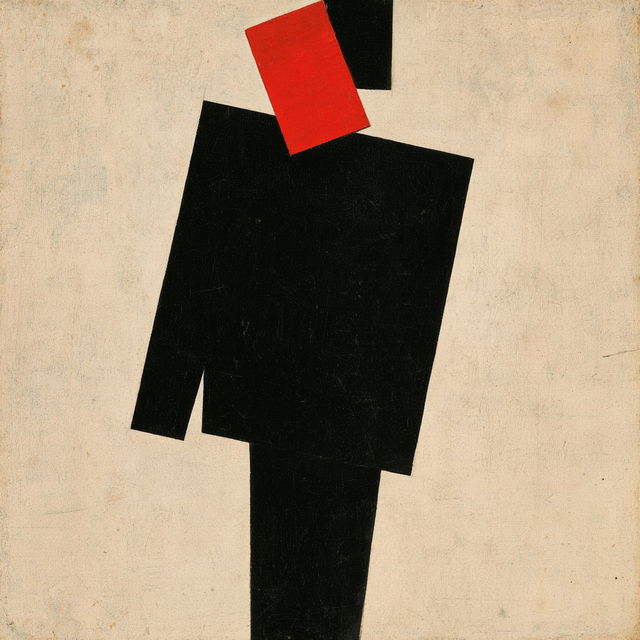 Kazimir Malevich style, Midjourney V8.2, render 3 of 4