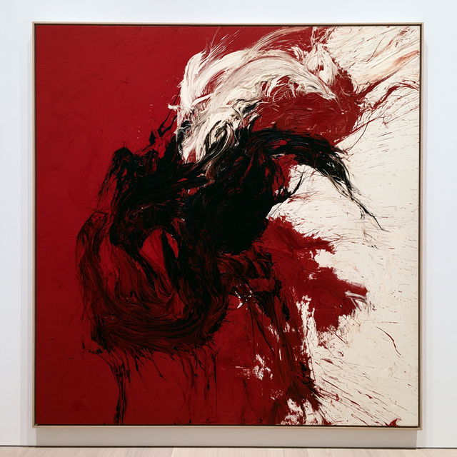 Kazuo Shiraga style, Midjourney V8.2, render 4 of 4