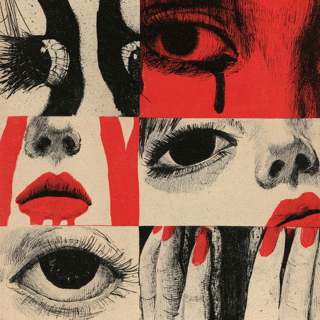 Kazuo Umezu style, Midjourney V8.2, render 1 of 4