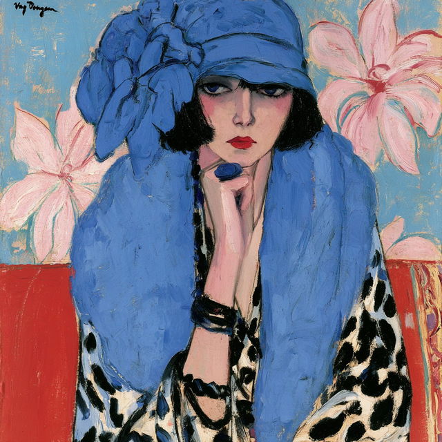 Kees van Dongen style, Midjourney V8.2, render 4 of 4
