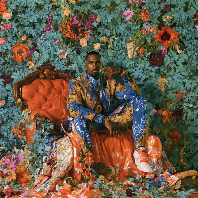 Kehinde Wiley style, Midjourney V8.2, render 1 of 4