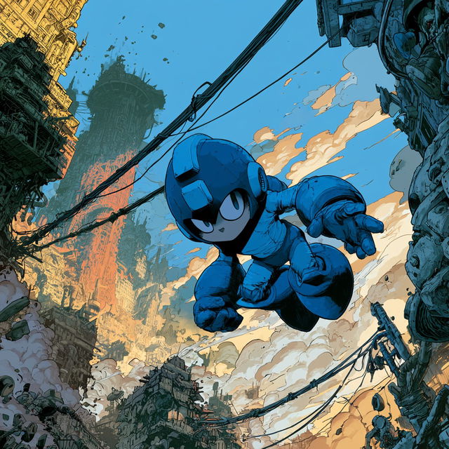 Keiji Inafune style, Midjourney V8.2, render 2 of 4