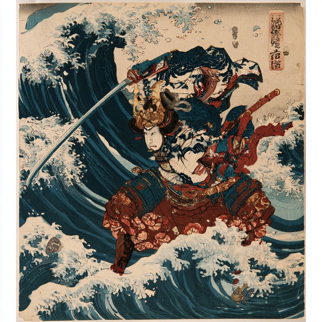 Keisai Eisen style, Midjourney V8.2, render 4 of 4