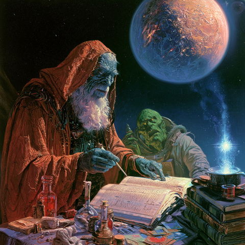 Kelly Freas style (Illustrators), Midjourney V8.2