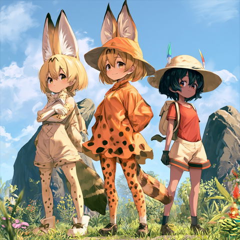 Kemono Friends style (Titles), Midjourney V8.2