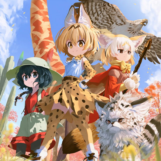 Kemono Friends style, Midjourney V8.2, render 4 of 4