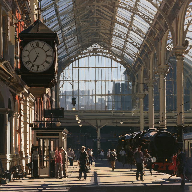 Ken Howard style, Midjourney V8.2, render 4 of 4
