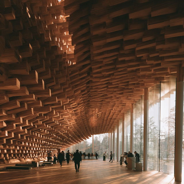Kengo Kuma style, Midjourney V8.2, render 4 of 4