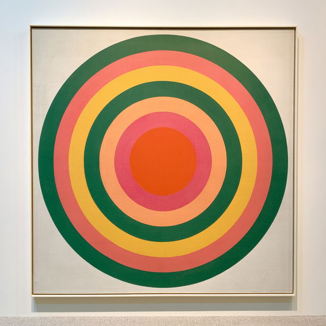 Kenneth Noland style, Midjourney V8.2, render 4 of 4