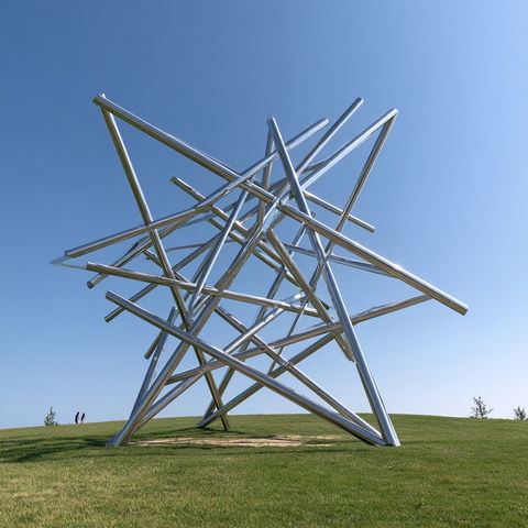 Kenneth Snelson style (Sculptors), Midjourney V8.2