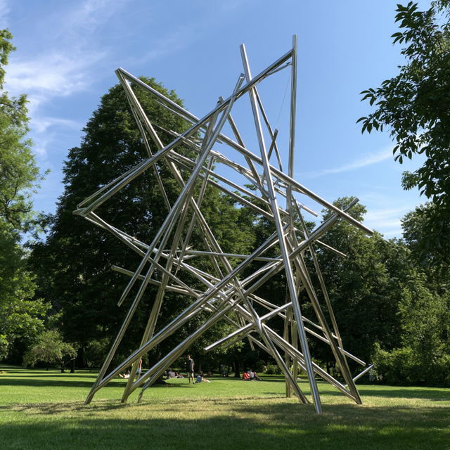 Kenneth Snelson style, Midjourney V8.2, render 4 of 4