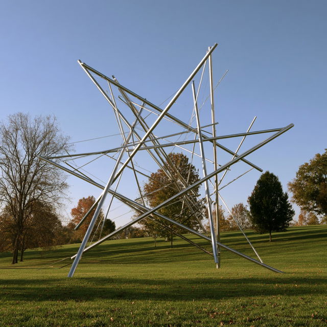 Kenneth Snelson style, Midjourney V8.2, render 3 of 4