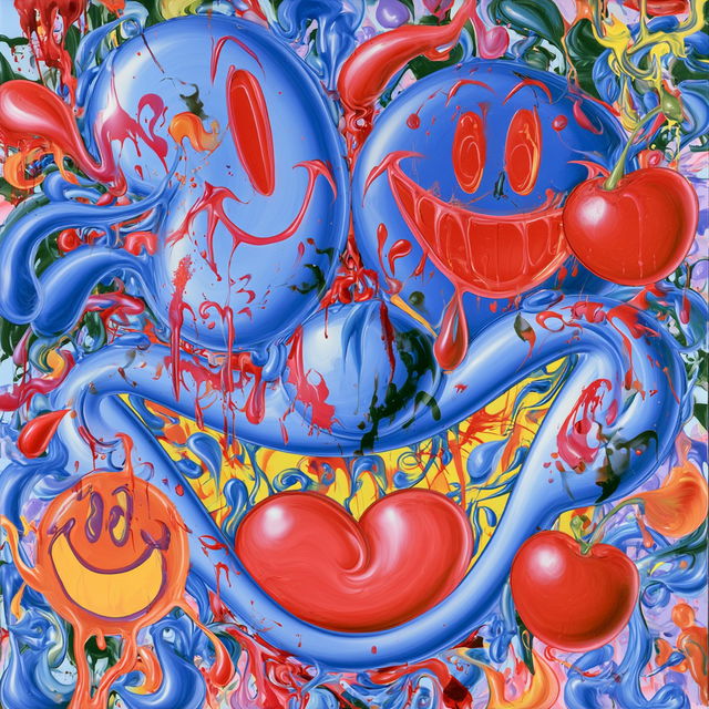 Kenny Scharf style, Midjourney V8.2, render 2 of 4