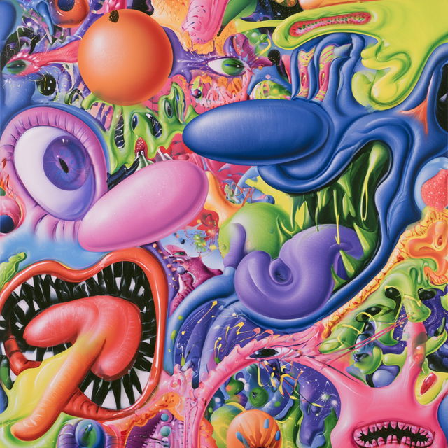 Kenny Scharf style, Midjourney V8.2, render 1 of 4