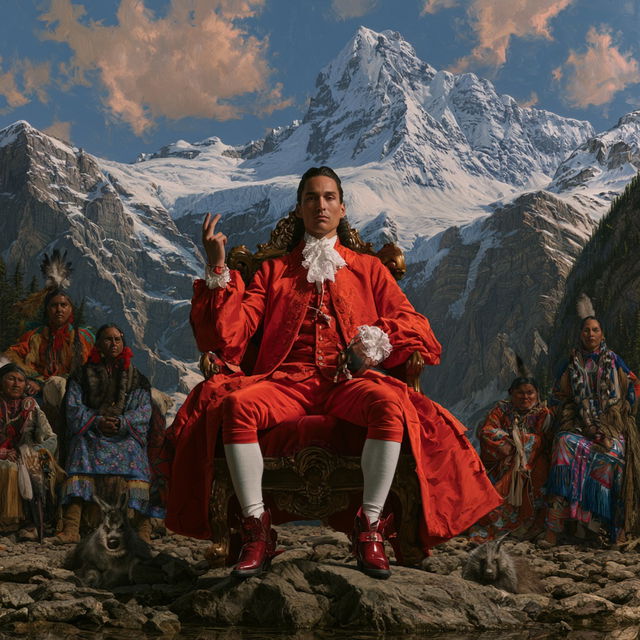 Kent Monkman style, Midjourney V8.2, render 1 of 4