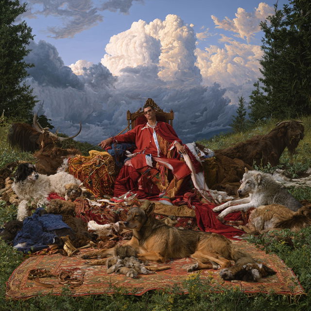 Kent Monkman style, Midjourney V8.2, render 3 of 4