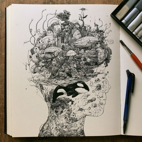 Kerby Rosanes style (Illustrators), Midjourney V8.2