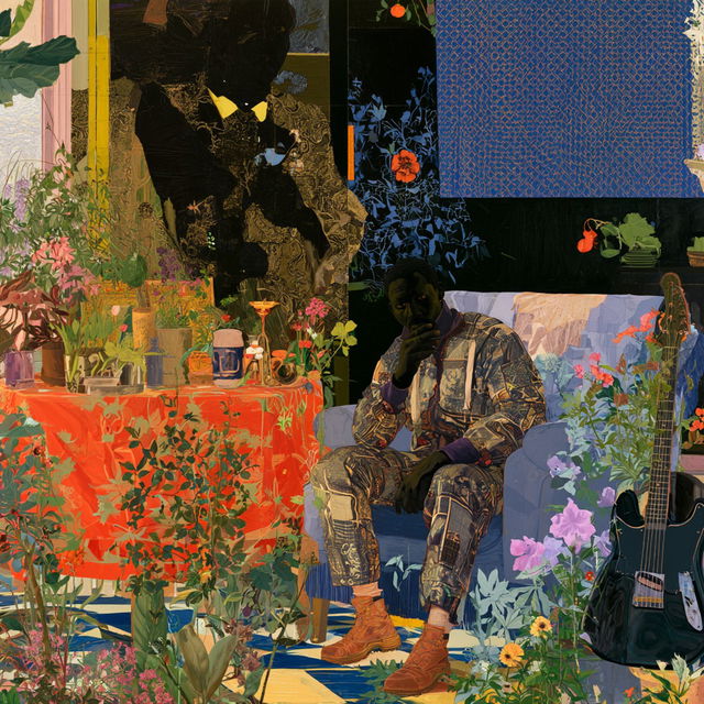 Kerry James Marshall style, Midjourney V8.2, render 1 of 4