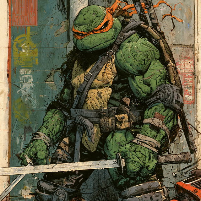 Kevin Eastman style, Midjourney V8.2, render 1 of 4