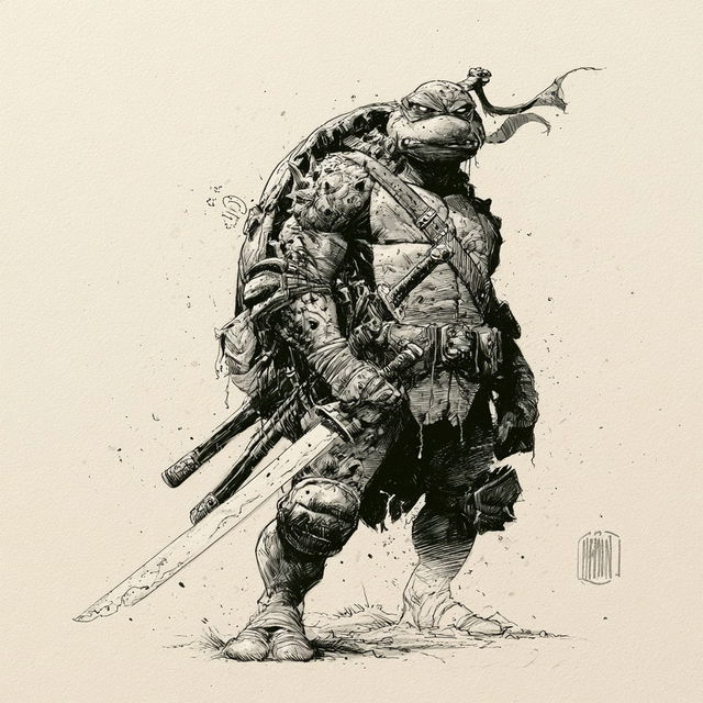 Kevin Eastman style, Midjourney V8.2, render 3 of 4