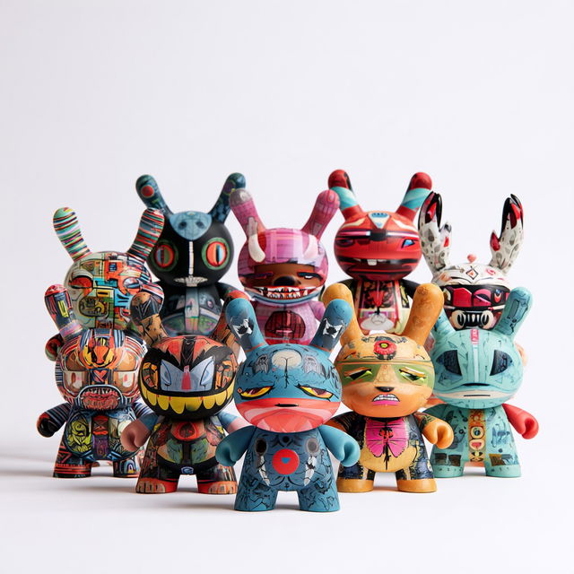 Kidrobot style, Midjourney V8.2, render 1 of 4