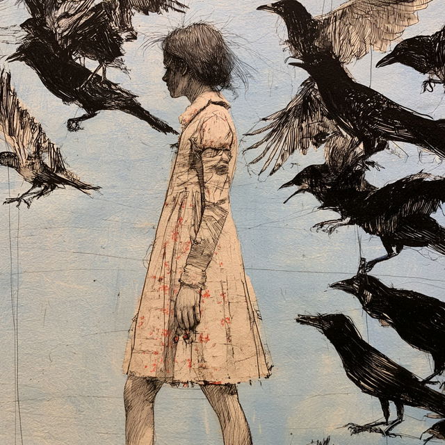 Kiki Smith style, Midjourney V8.2, render 2 of 4
