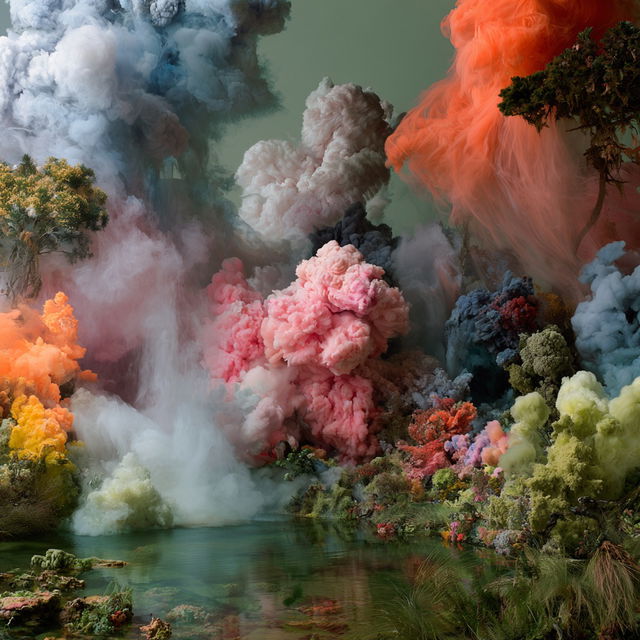 Kim Keever style, Midjourney V8.2, render 2 of 4