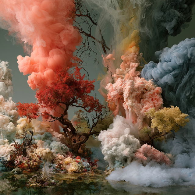 Kim Keever style, Midjourney V8.2, render 4 of 4
