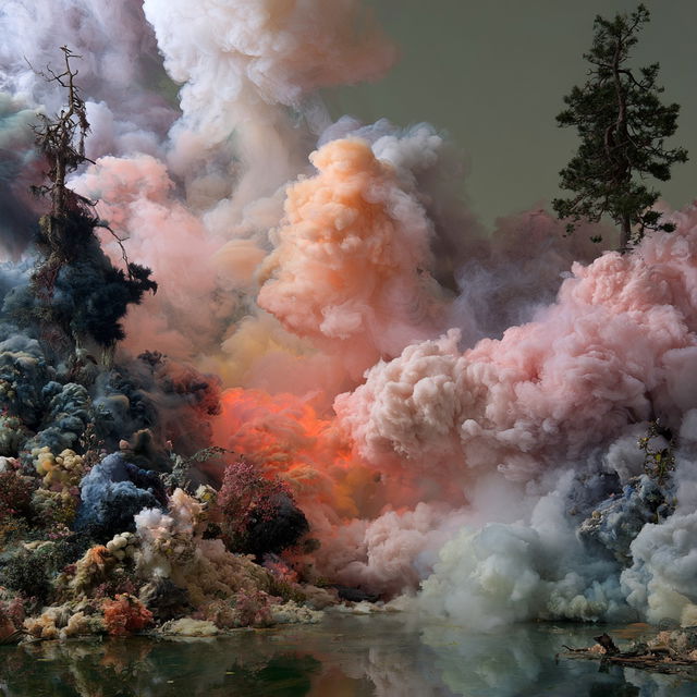 Kim Keever style, Midjourney V8.2, render 3 of 4