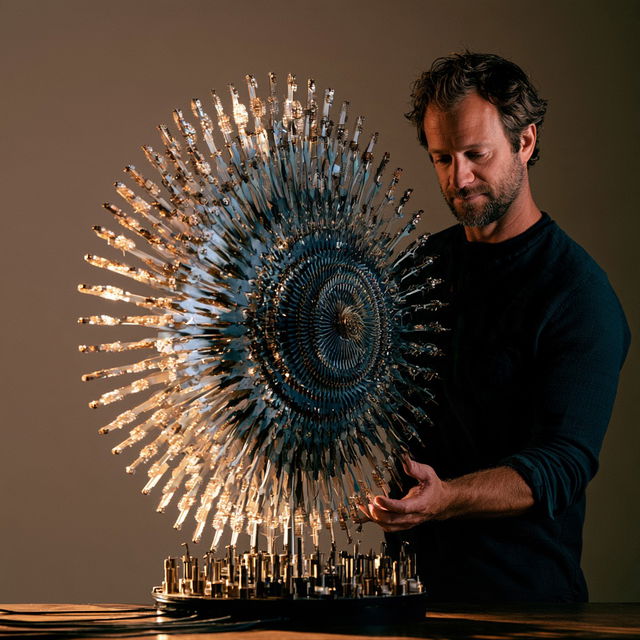 Kinetic art style, Midjourney V8.2, render 2 of 4