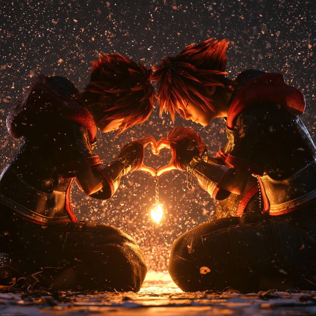 Kingdom Hearts style, Midjourney V8.2, render 2 of 4