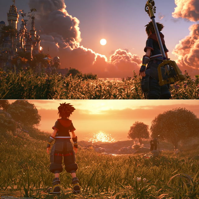 Kingdom Hearts style, Midjourney V8.2, render 1 of 4