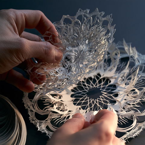 Kirigami style (Techniques), Midjourney V8.2