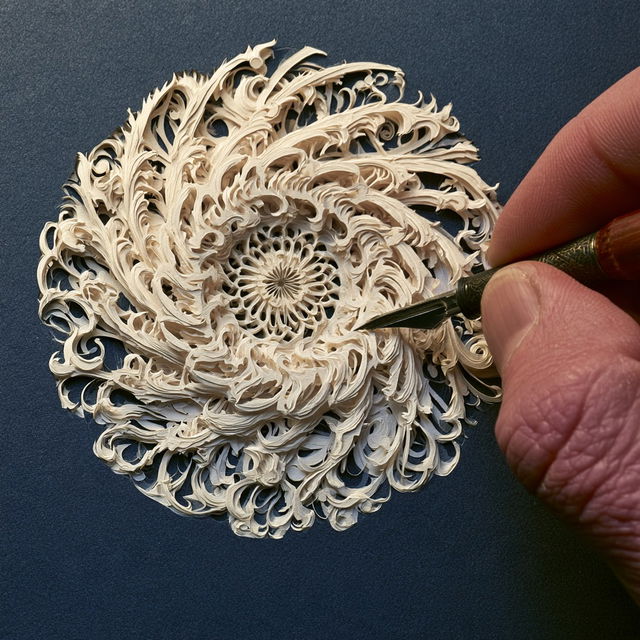 Kirigami style, Midjourney V8.2, render 4 of 4