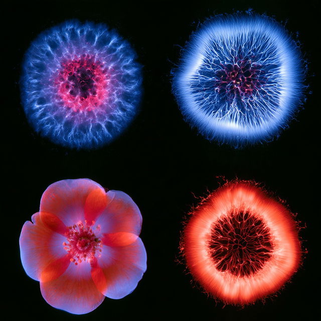 Kirlian photography style, Midjourney V8.2, render 4 of 4