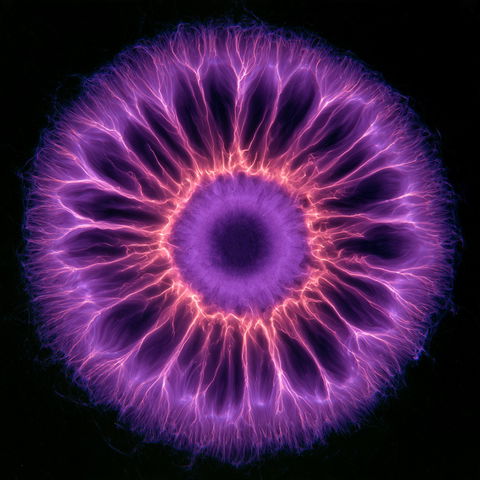 Kirlian photography style (Techniques), Midjourney V8.2